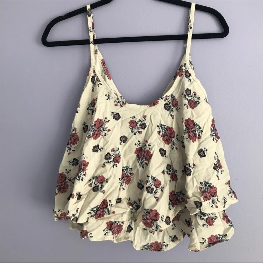 SOLD BNWT Floral American Eagle Tank Top